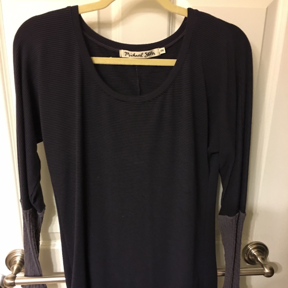 Michael Stars. Purple/black long sleeve